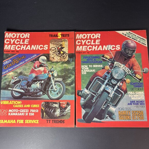 Vtg. 9x Motor Cycle Mechanic Magazines 1973 - 1976 Bikes Printed In England - Picture 3 of 16